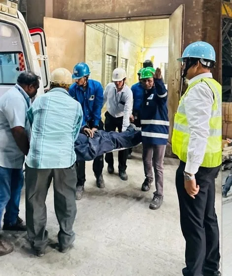 बीएसपी के स्टील मेल्टिंग शॉप-3 में विद्युत आपात स्थिति पर मॉक ड्रिल